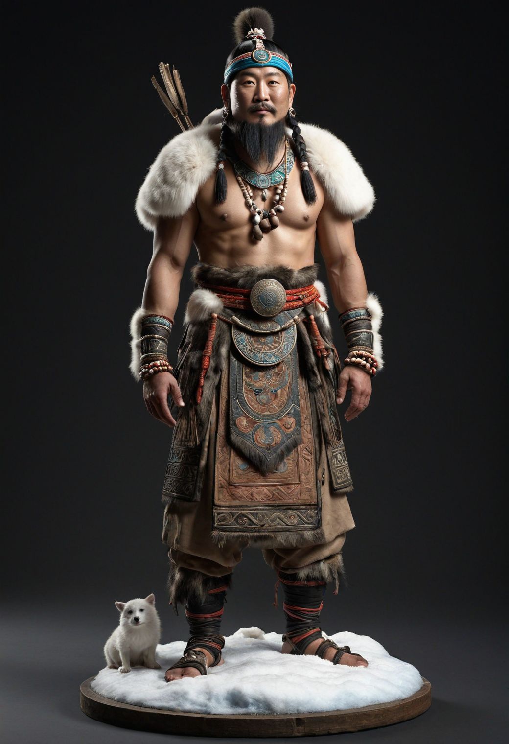 20798-2100404954-fully covered mountain medieval mongolian shaman in a fur and bone and drum, 1man standing, snow on the ground,(full body_1.5),.jpg